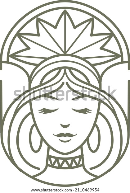 goddess logo design.\
beautiful lady, diva