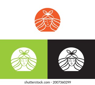 goddess logo design eps 10