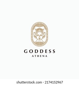 Goddess logo icon design vector 