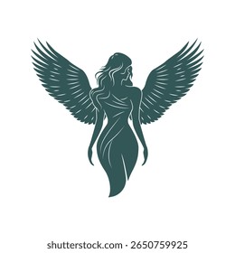 Goddess Standing Tall with Wide Wings