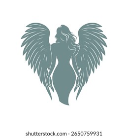 Goddess Standing Tall with Wide Wings