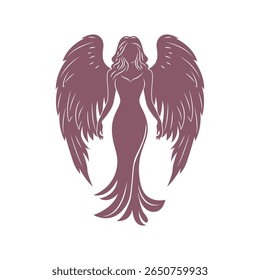 Goddess Standing Tall with Wide Wings