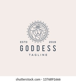 Goddess Woman Logo Design