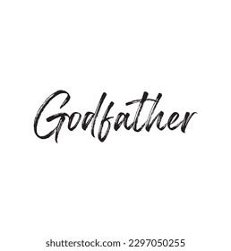 godfather text on white background.
