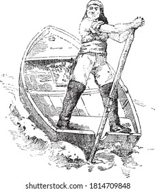 Godille, aus dem Wörterbuch von Wort und Dingen, 1888.