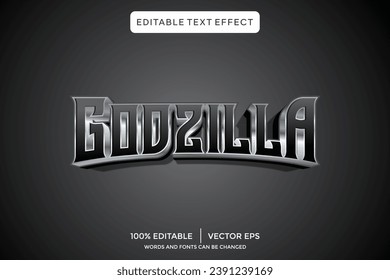 Godzilla 3D-Texteffekt-Vorlage