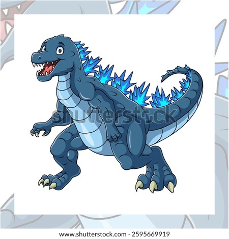 godzilla cartoon mascot character design