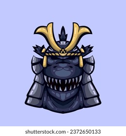 godzilla kabuto Vektorgrafik. Logo des Objektes. Godzilla