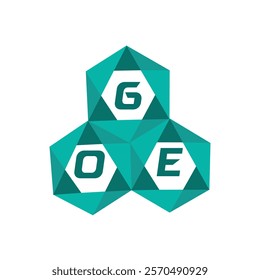 GOE creative minimalist letter logo. GOE unique vector initials alphabet letter logo design
