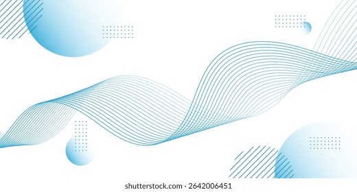 Goemetric abstract background with waves lines blue,shape ,abstract memphis,vector eps 10