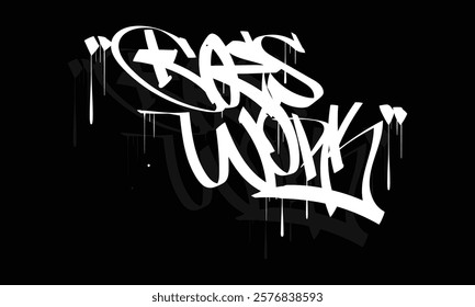 GOES WORK graffiti tag style design