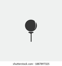 gofl ball vector icon sport