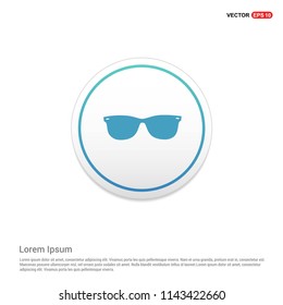 Goggle icon Hexa White Background icon template - Free vector icon