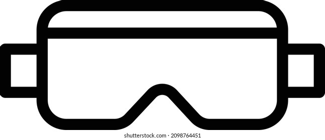 Goggle Vector Icon Desing Illustration