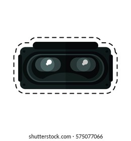 goggles 3d simulation entertaiment cut line