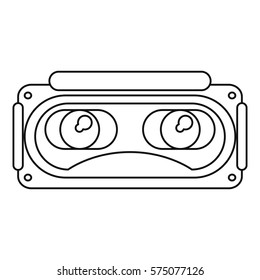 goggles 3d simulation entertaiment thin line