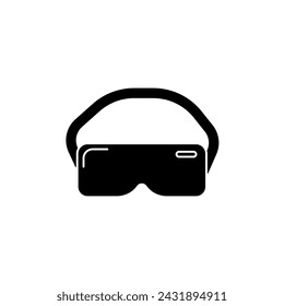 Symbol für Konzeptlinie der Brille. Einfache Elementdarstellung. Design der Umrisssymbole für das Brillenkonzept.