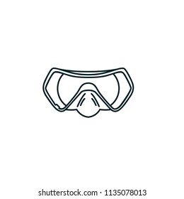 Goggles Dive Vector Icon