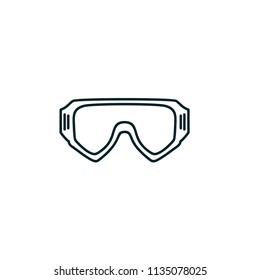 Goggles Dive Vector Icon