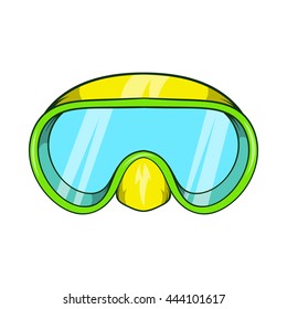 Goggles for diving icon in cartoon style isolated on white background. Swimming symbol