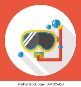 Goggles flat icon
