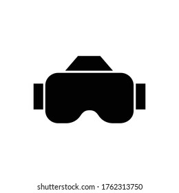 Goggles with glyph icon illustration