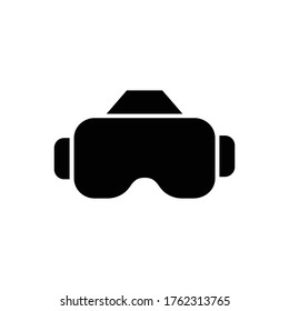 Goggles with glyph icon illustration