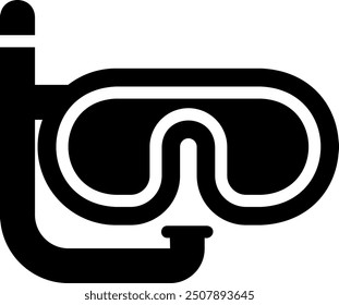Vector de ilustración de gafas de glifo