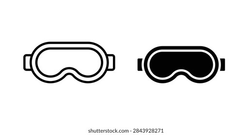 Goggles icon editable elements group