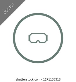 goggles icon - illustration