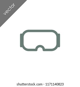 goggles icon - illustration