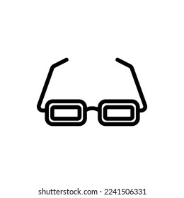 goggles icon with isolated vector and transparent background