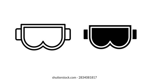 Goggles icon simple symbol collection