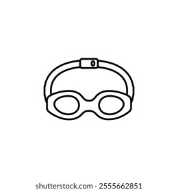 goggles icon simple thin line logo symbol sign