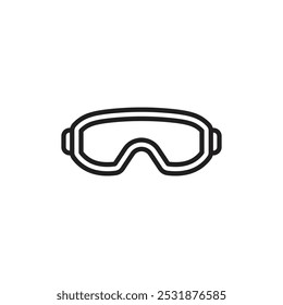 Icono de gafas Simple contorno delgado