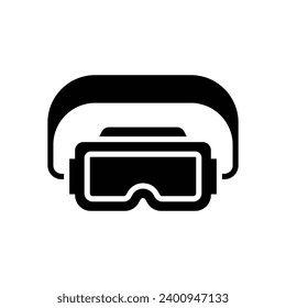 goggles icon. vector glyph icon for your website, mobile, presentation, and logo design.