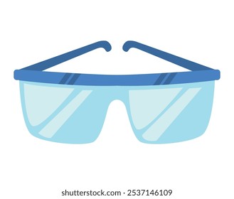 goggles laboratory equipment isolated icon