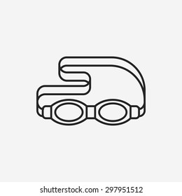 Goggles Line Icon