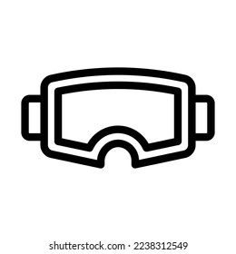 ilustración de icono de línea de gafas vector gráfico