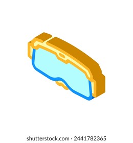 gafas paintball juego icono isométrico vector. gafas paintball juego signo. símbolo aislado ilustración