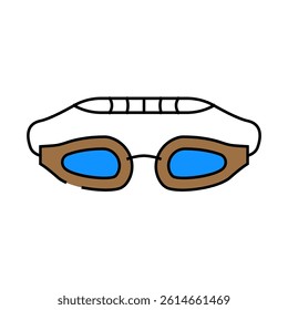goggles ppe protective equipment line icon vector. goggles ppe protective equipment sign. isolated symbol illustration