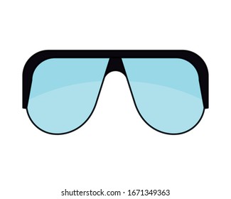 goggles protection glasses isolated icon vector illustration design
