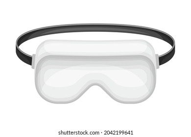 Goggles or Safety Glasses as Protective Eyewear and Equipment Vector Illustration