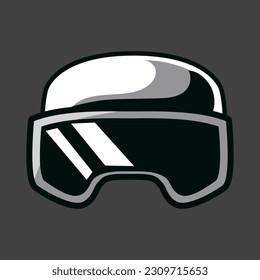 Goggles ski design logo vector. Goggles design vector
