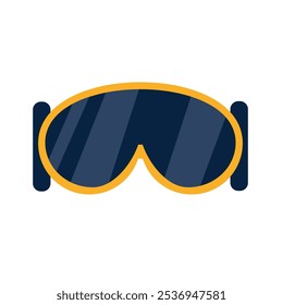 Brille Snowboard-Ausrüstung einzeln Symbol