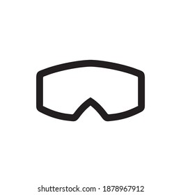 Goggles swim logo design vector template