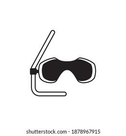 Gogggles nado logo diseño vector plantilla