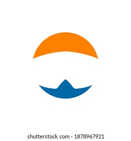 Goggles swim logo design vector template