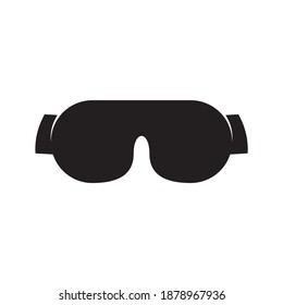 Goggles swim logo design vector template