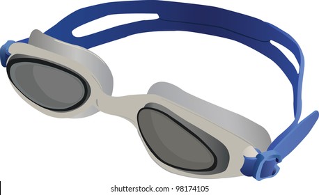 goggles for  swimming - vector illustration